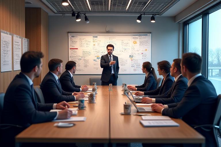 HR Strategy planning boardroom